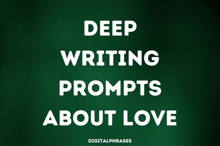 30 Deep Writing Prompts About Love