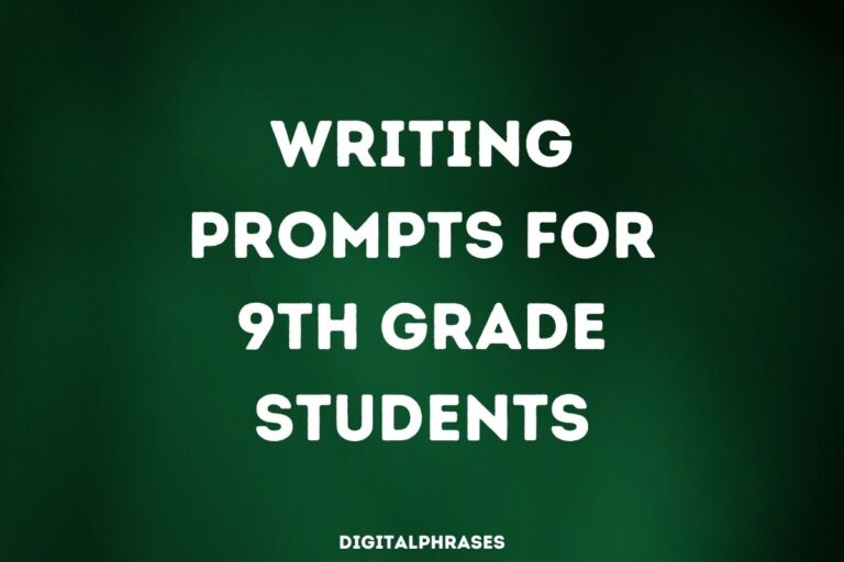 30 Writing Prompts For 9th Grade Students
