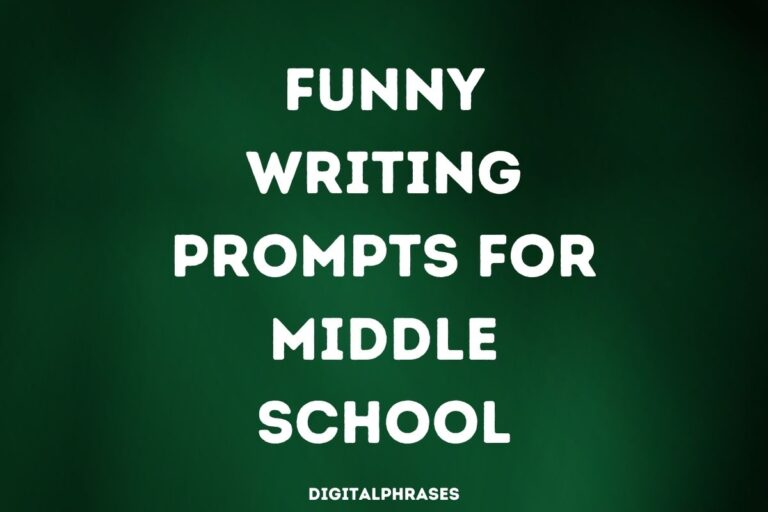 25 Funny Writing Prompts for Middle School