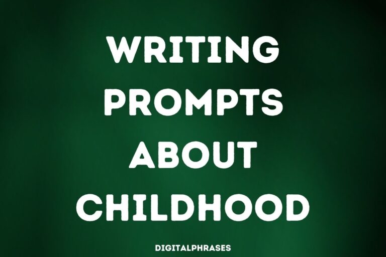 25 Writing Prompts About Childhood
