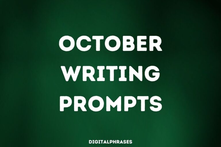 30 October Writing Prompts