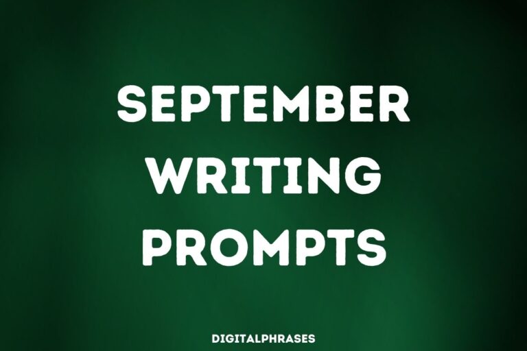 32 September Writing Prompts