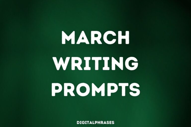 35 March Writing Prompts