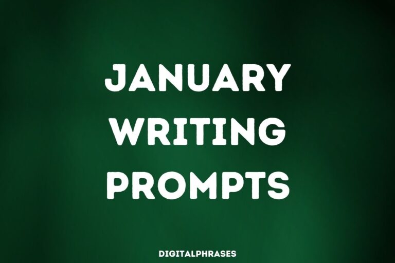 25 January Writing Prompts