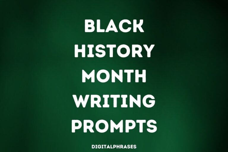 25 Black History Month Writing Prompts