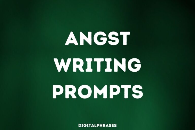 30 Angst Writing Prompts