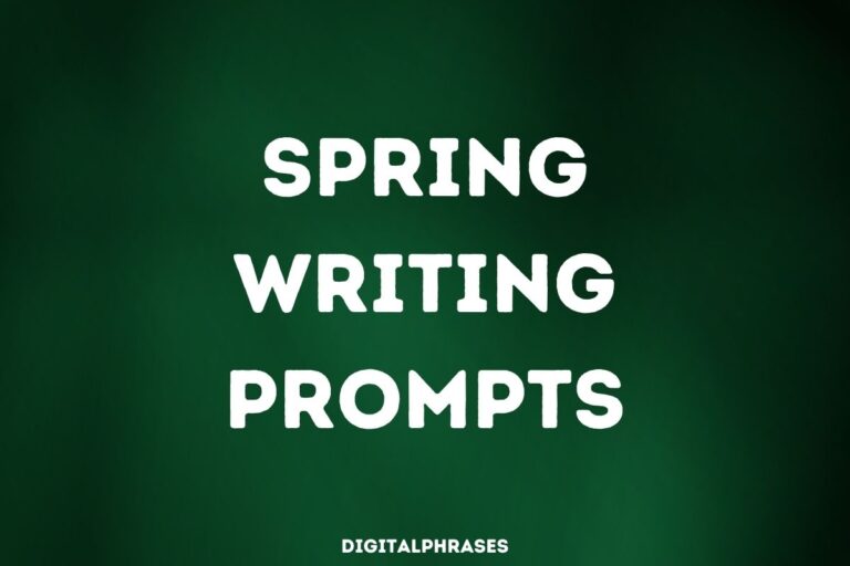 25 Spring Writing Prompts