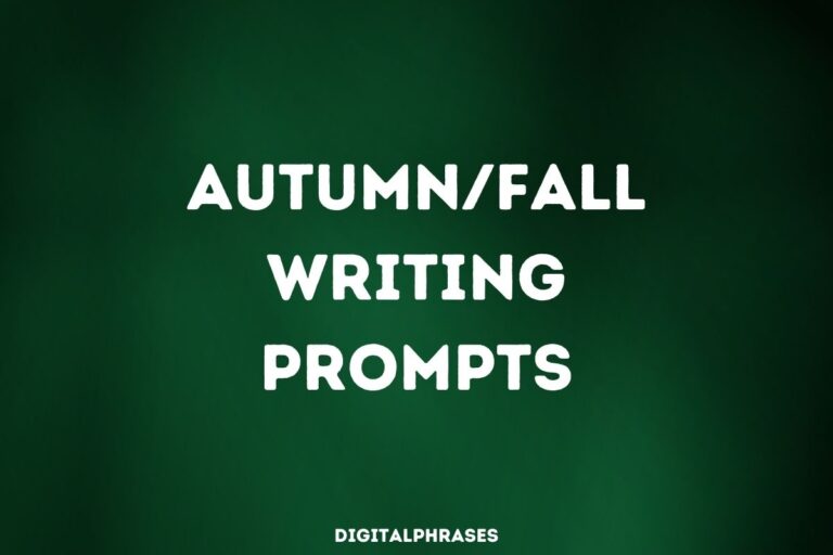 40 Autumn/Fall Writing Prompts