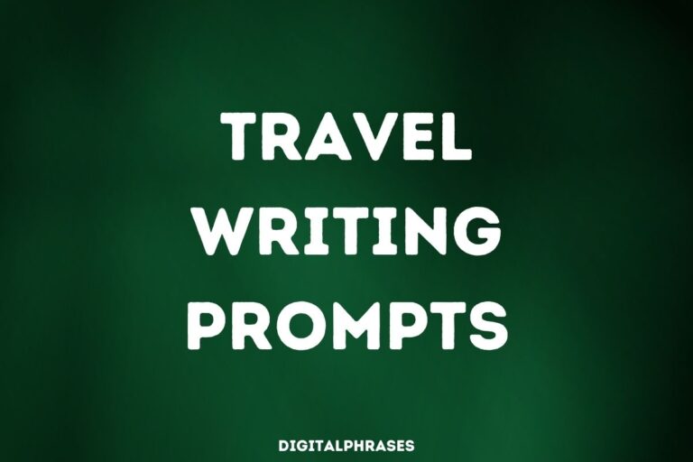 Travel Writing Prompts