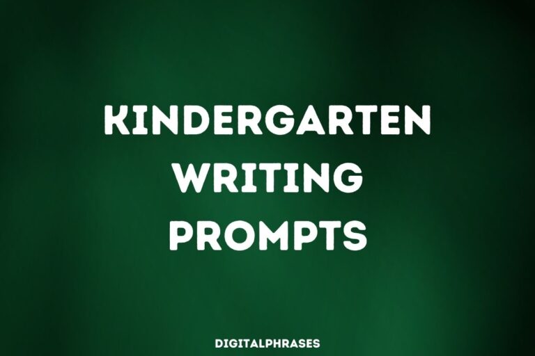 35 Kindergarten Writing Prompts