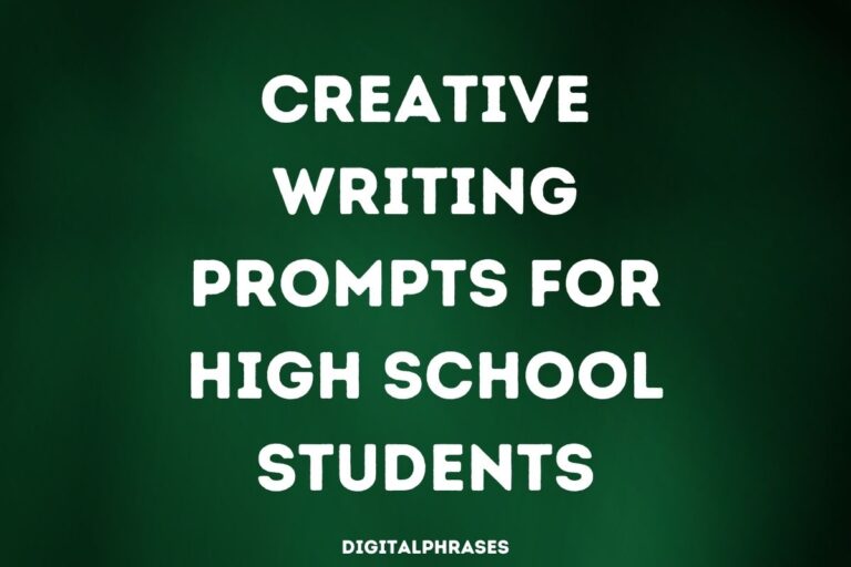 25 Creative Writing Prompts for High School Students