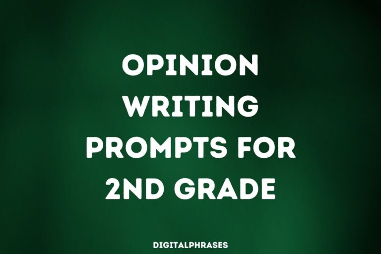 25 Opinion Writing Prompts for 2nd Grade