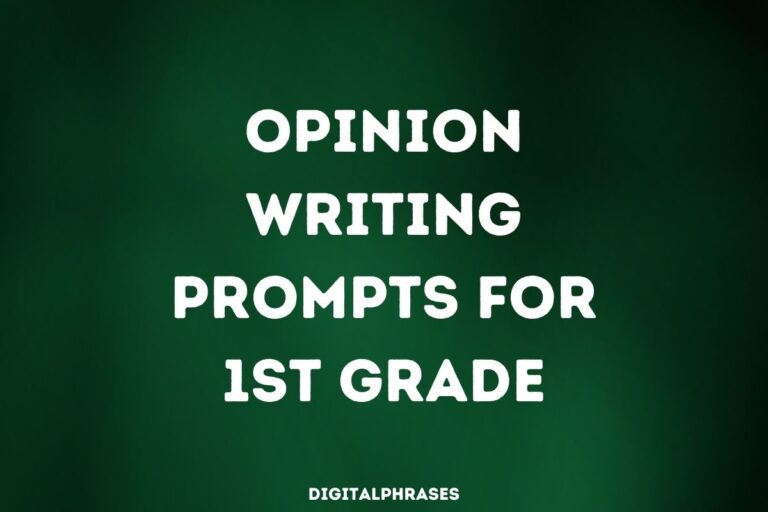 24 Opinion Writing Prompts for 1st Grade