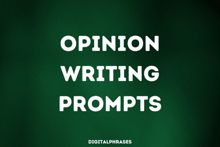 40 Detailed Opinion Writing Prompts