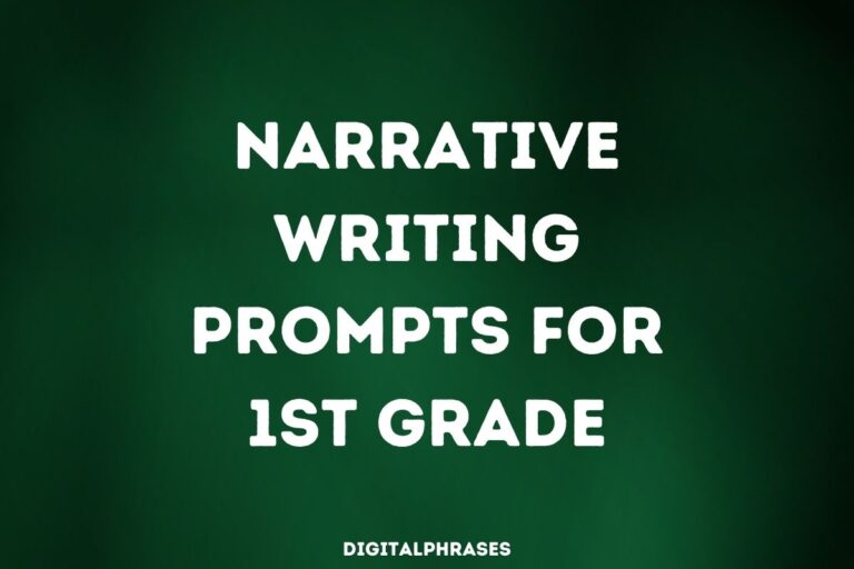 30 Narrative Writing Prompts for 1st Grade