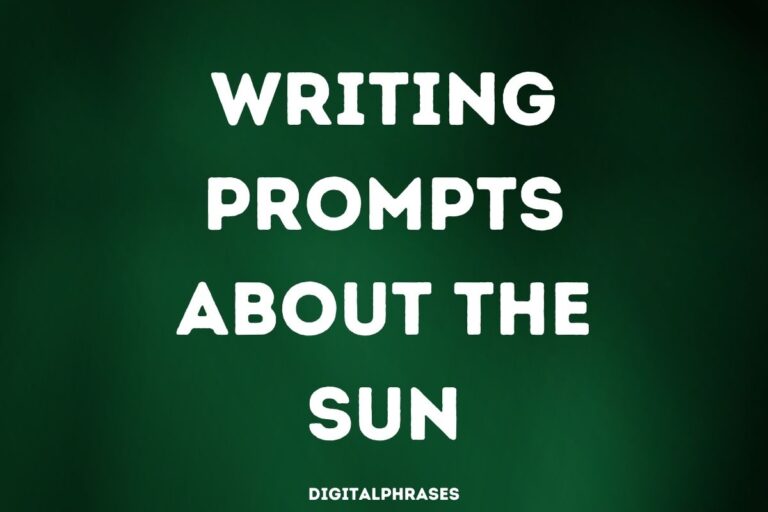 28 Writing Prompts about the Sun