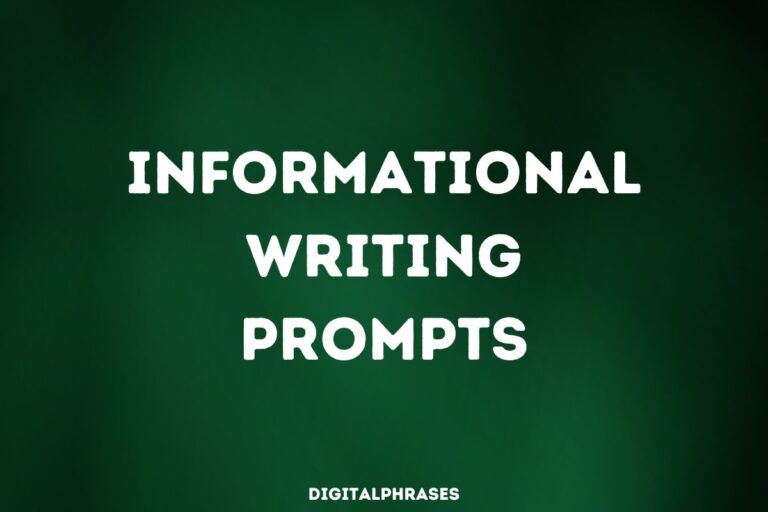 Informational Writing Prompts