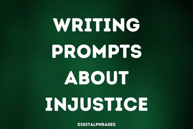 Writing Prompts about Injustice