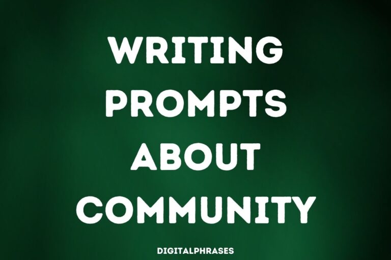 Writing Prompts about Community