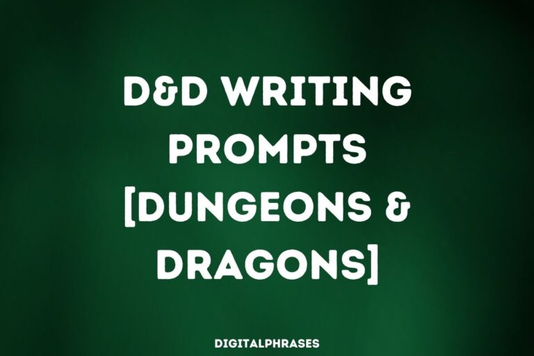 D&D Writing Prompts [Dungeons and Dragons]