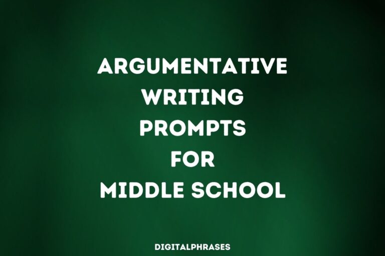24 Argumentative Writing Prompts for Middle School
