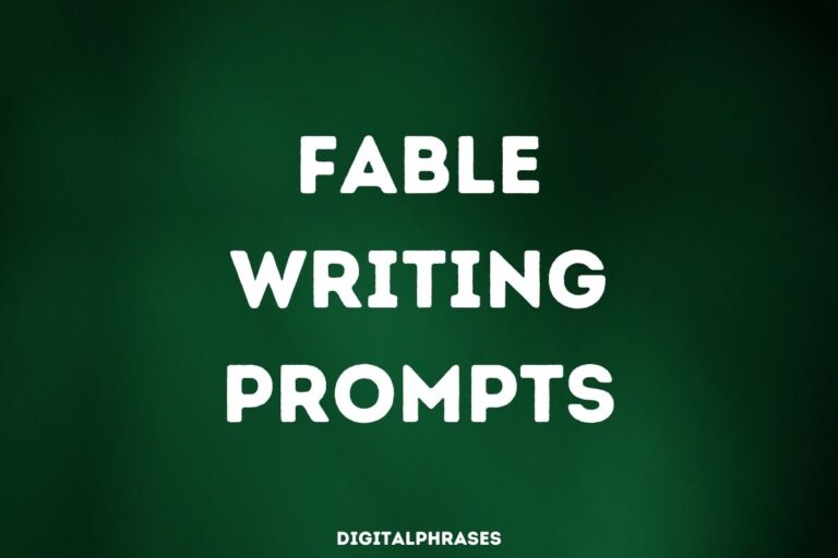 Fable Writing Prompts