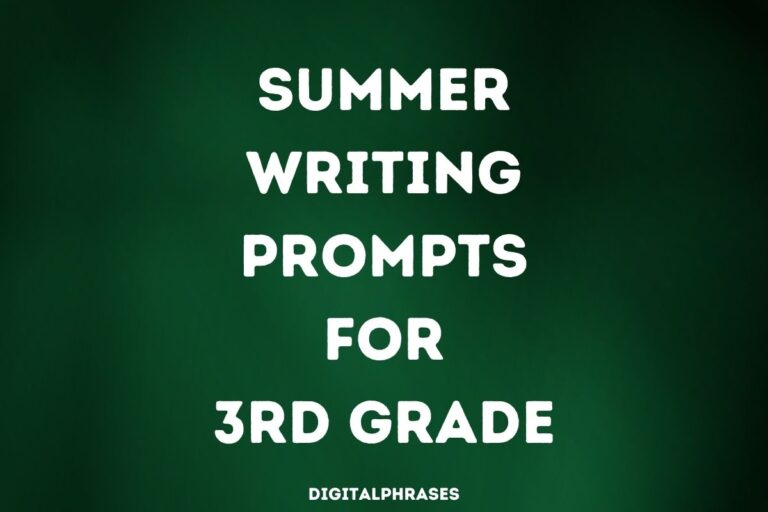 24 Summer Writing Prompts for 3rd Grade