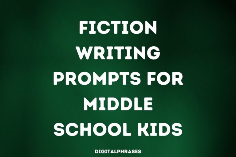 32 Fiction Writing Prompts for Middle School Kids