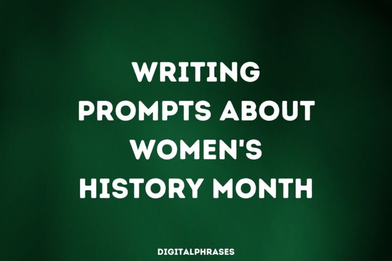24 Writing Prompts about Women’s History Month