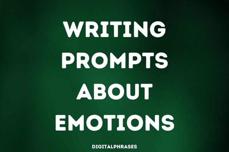 32 Writing Prompts about Emotions