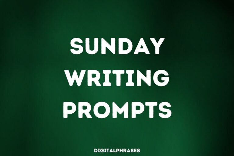 32 Sunday Writing Prompts