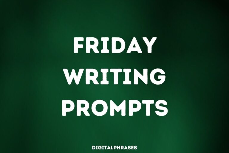 24 Friday Writing Prompts