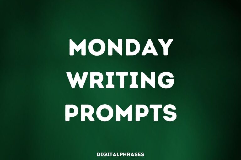24 Monday Writing Prompts