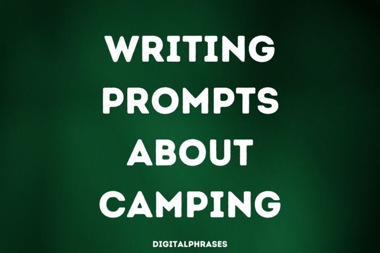 24 Writing Prompts about Camping