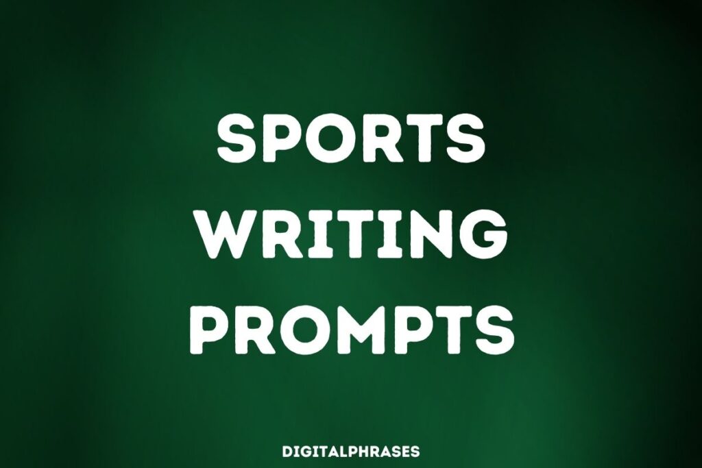 32 Sports Writing Prompts and Story Ideas