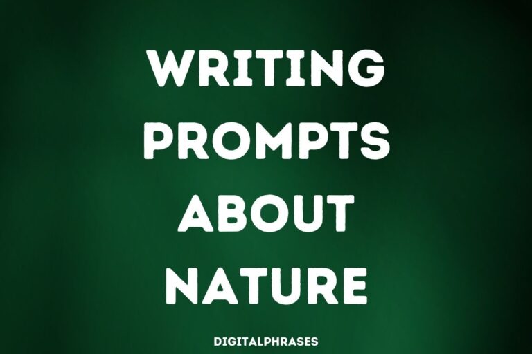 Writing Prompts about Nature