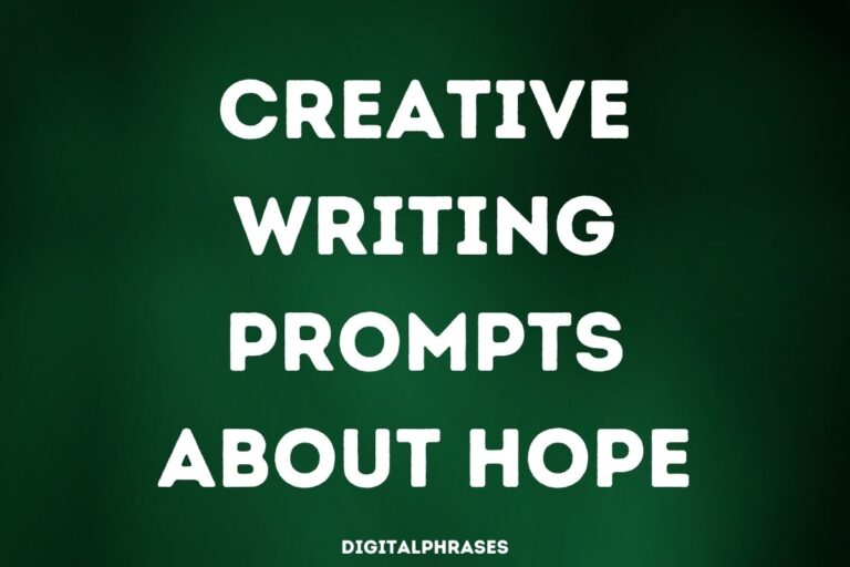 23 Writing Prompts about Hope