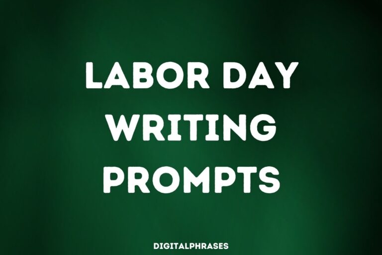 30 Labor Day Writing Prompts
