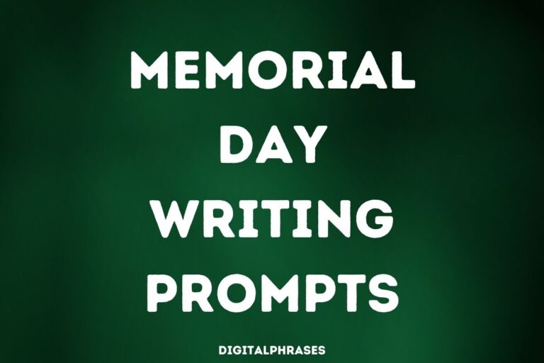 24 Memorial Day Writing Prompts