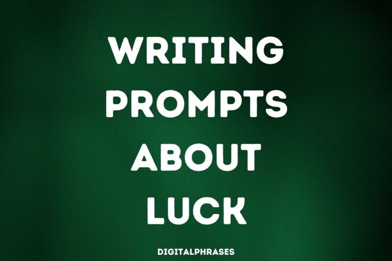24 Writing Prompts About Luck