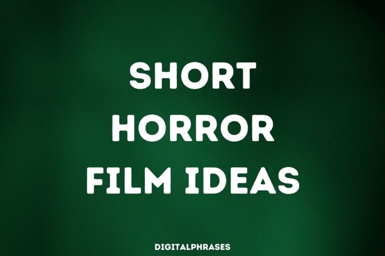 Short Horror Film Ideas