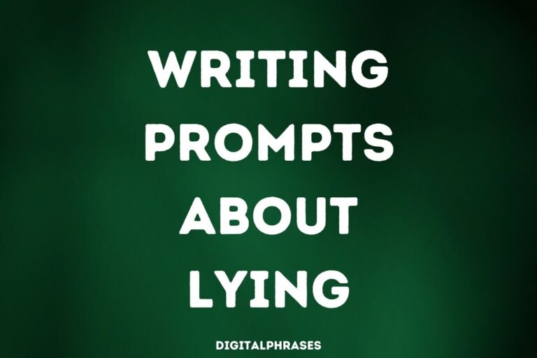 44 Writing Prompts About Lying
