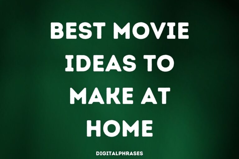 Best Movie Ideas to Make at Home