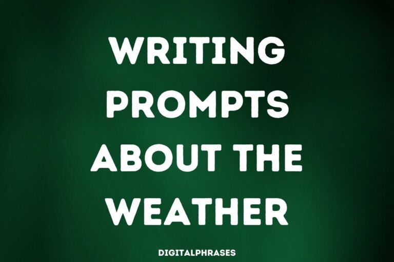 25 Writing Prompts About the Weather