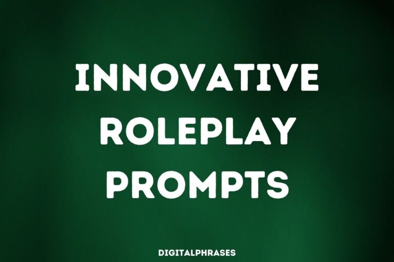 Innovative Roleplay Prompts