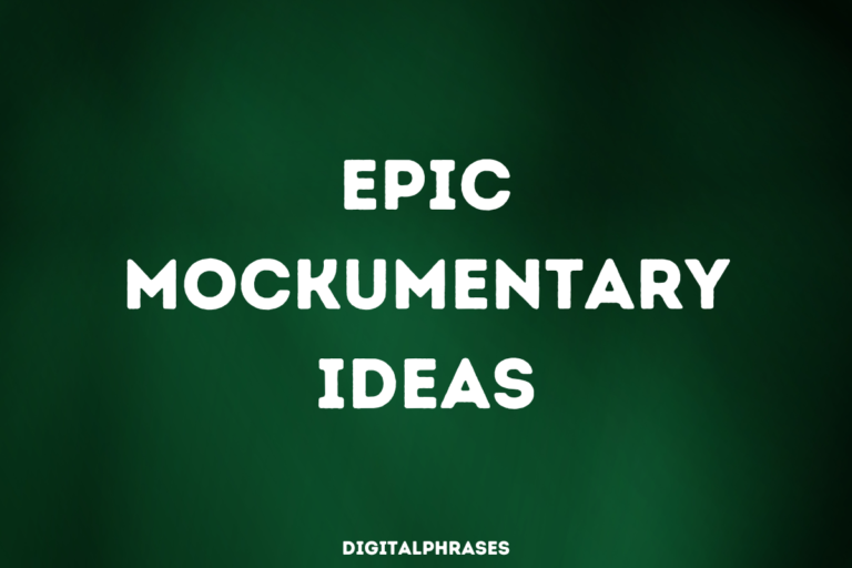 Epic Mockumentary Ideas