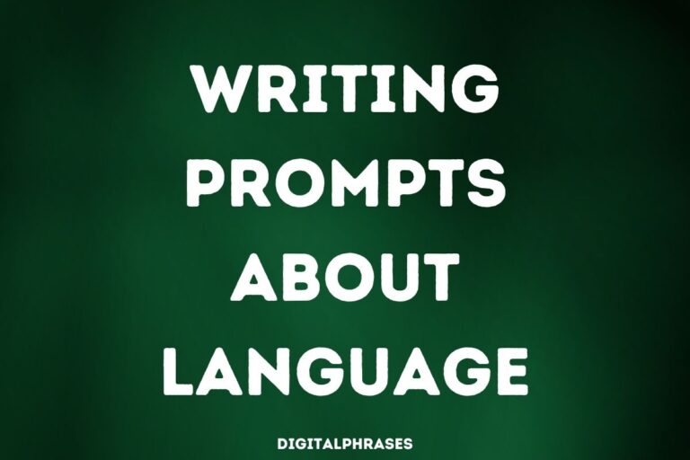 24 Writing Prompts About Language