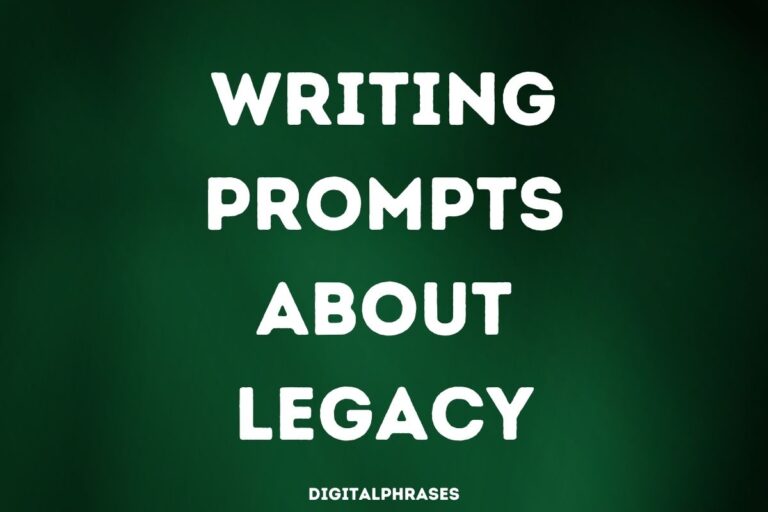 Writing Prompts about Legacy