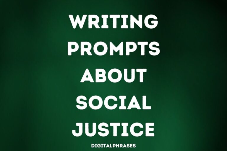 25 Writing Prompts About Social Justice