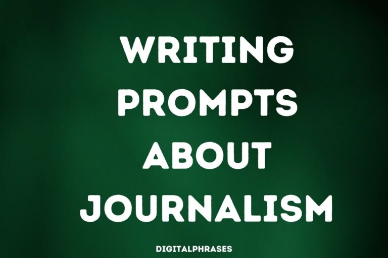 Writing Prompts about Journalism